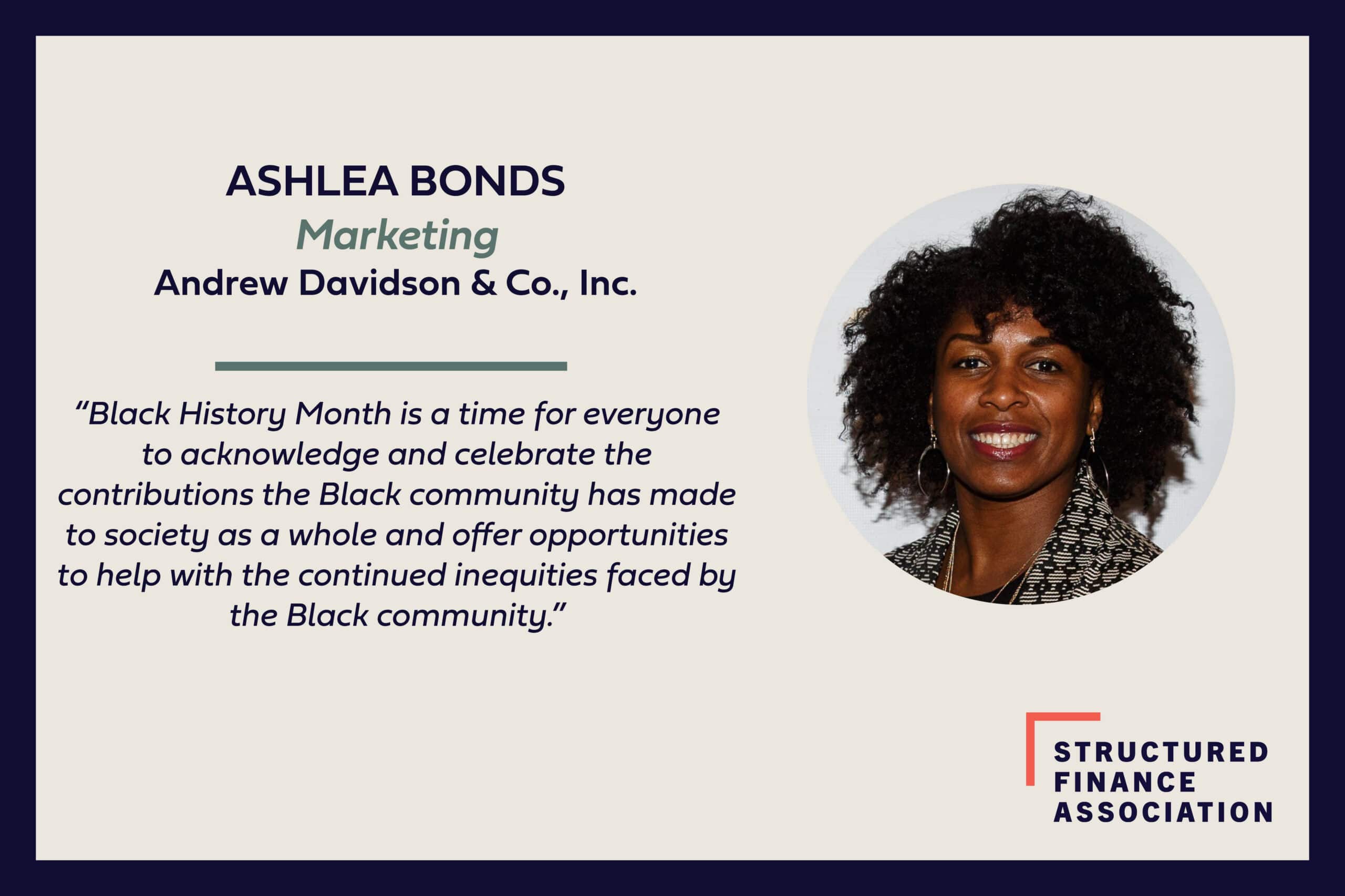 Black History Month: Meet Ashlea | Structured Finance Association