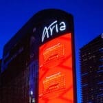 Famous Aria Hotel in Las Vegas, Nevada, USA